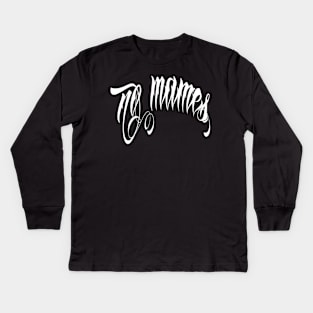 no mames (blanco) Kids Long Sleeve T-Shirt